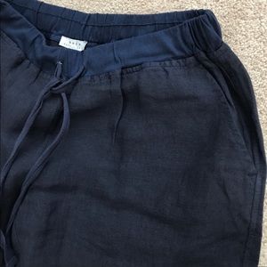 Soft Joie linen cropped ankle pants